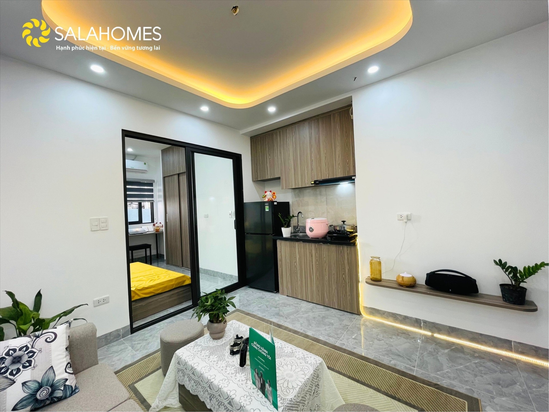 Phòng trọ 1 Phòng ngủ 40m2 tại Salahomes Pháo Đài Láng - Đống Đa - Phòng bếp