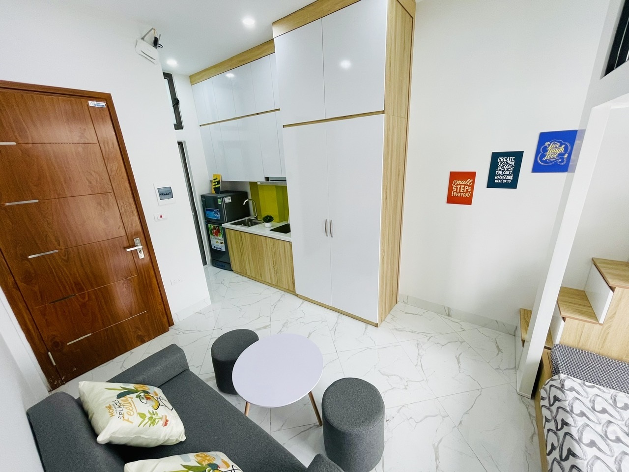 Phòng trọ Duplex 27m2 tại Airstay Gốc Đề - Hai Bà Trưng  - Phòng bếp