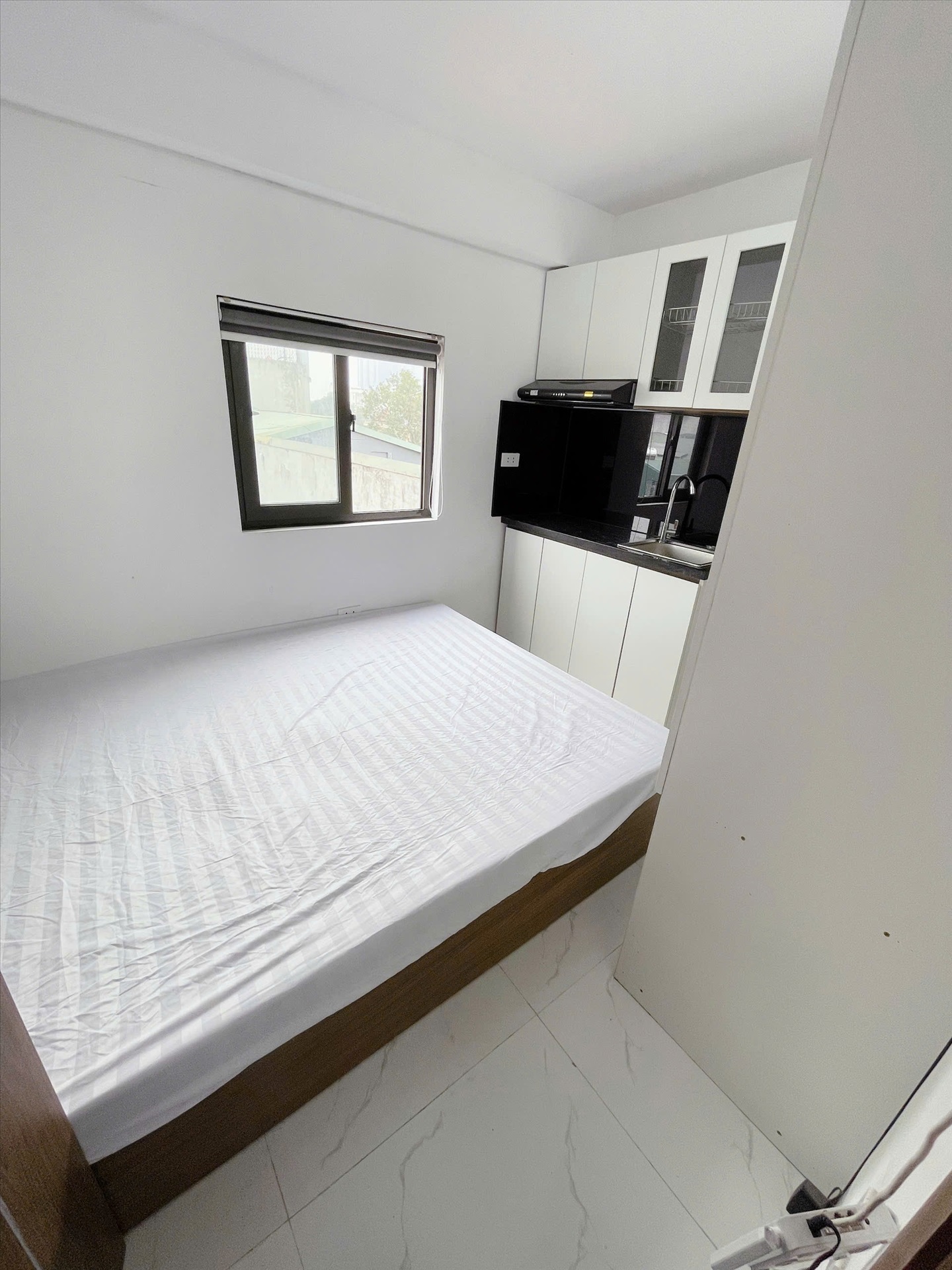 Phòng trọ Studio 15m2 tại Suha Home 1 Đống Tác - Đống Đa - Phòng ngủ