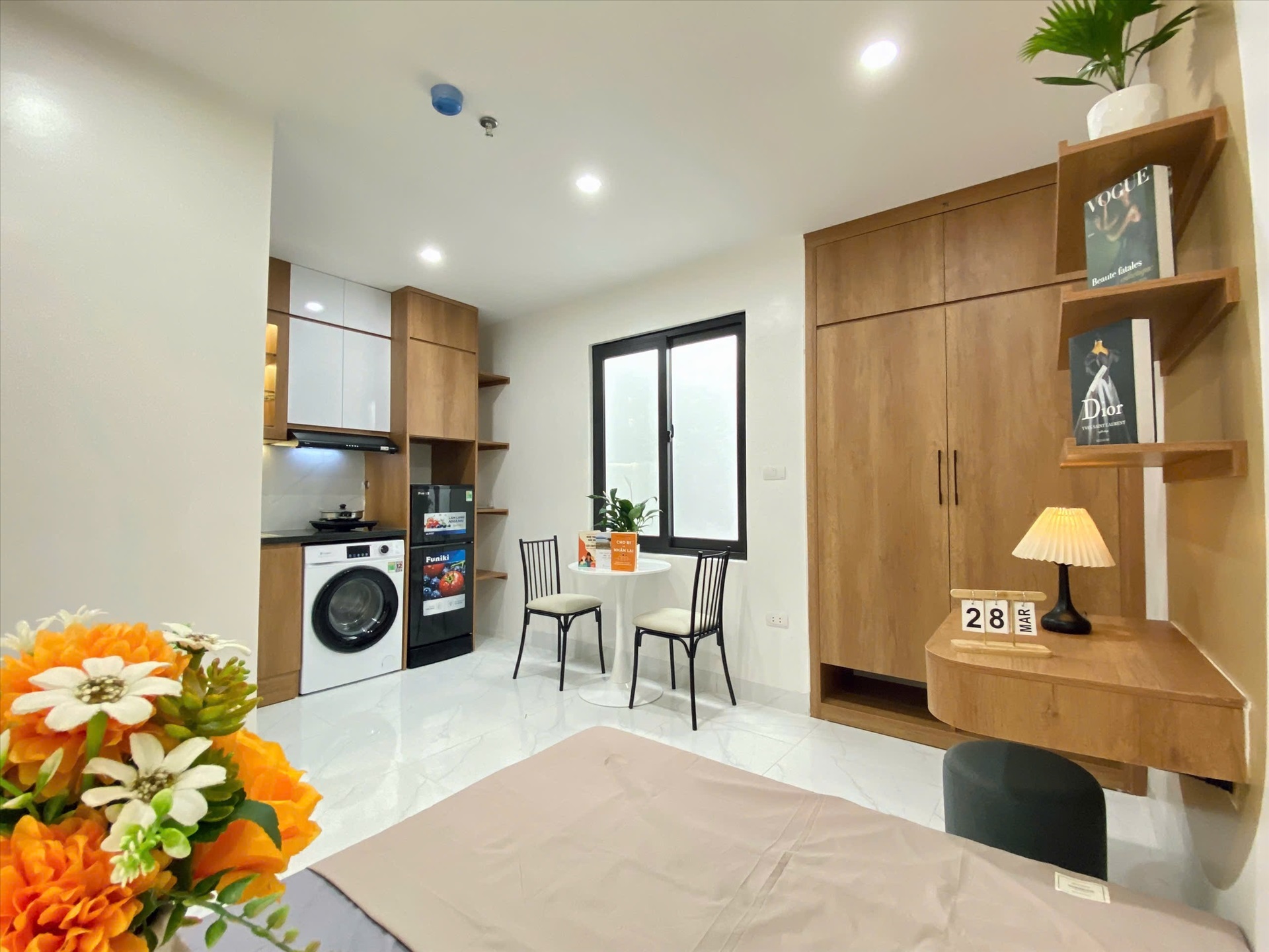 Phòng trọ Studio 25m2 tại Suha Home Giáp Bát - Hoàng Mai - Phòng bếp