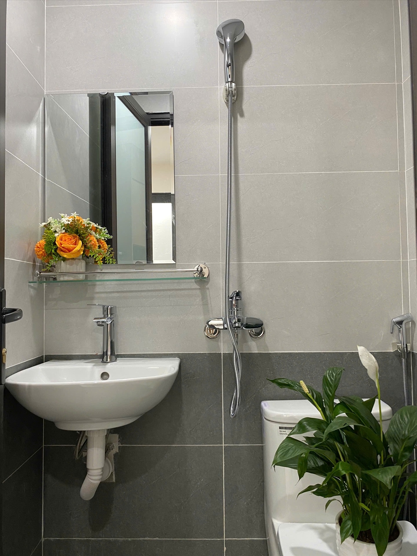 Phòng trọ Studio 25m2 tại Suha Home Giáp Bát - Hoàng Mai - Phòng tắm