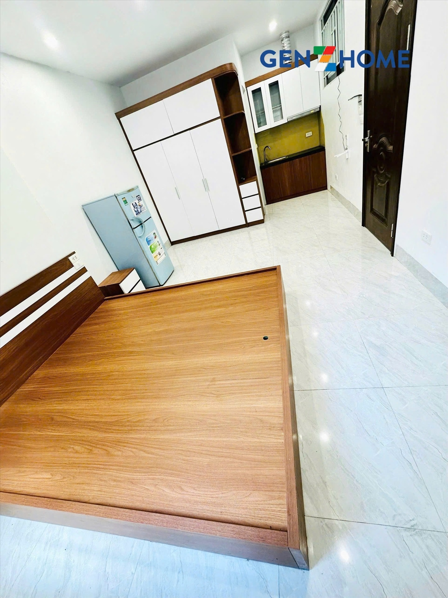 Phòng trọ Studio 22m2 tại GENZ Home Xuân Phương - Nam Từ Liêm - Phòng ngủ