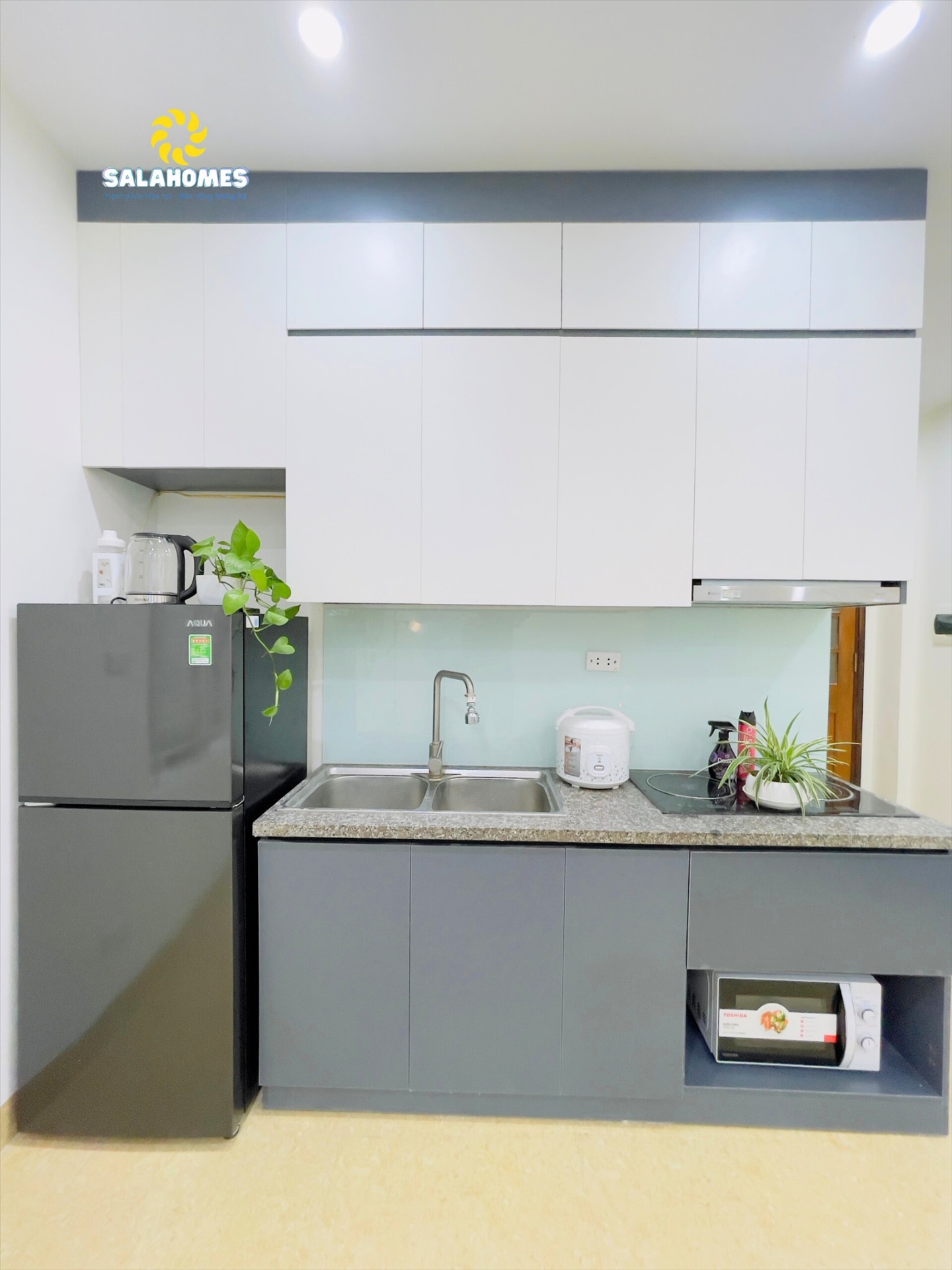 Phòng trọ 1 Phòng ngủ 40m2 tại Salahomes Hạ Yên Quyết - Cầu Giấy - Phòng bếp