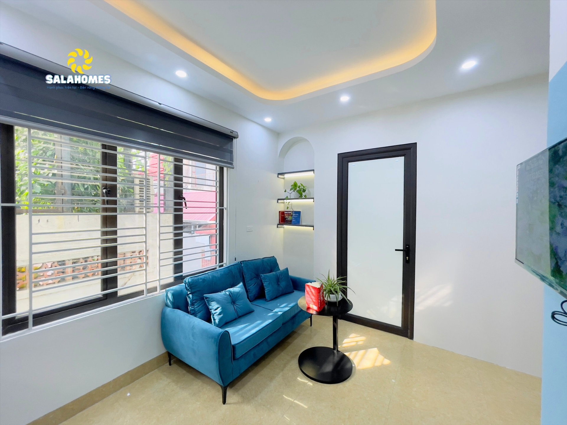 Phòng trọ 1 Phòng ngủ 35m2 tại Salahomes Hạ Yên Quyết - Cầu Giấy - Phòng khách