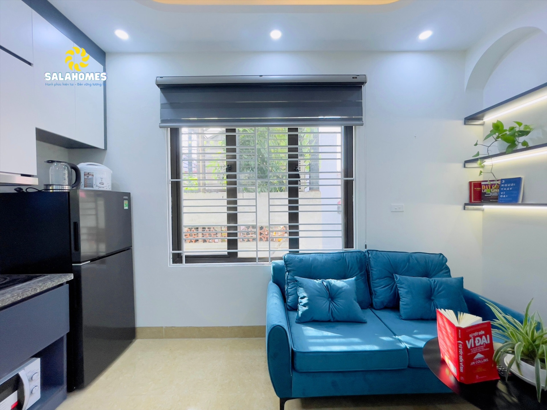 Phòng trọ 1 Phòng ngủ 35m2 tại Salahomes Hạ Yên Quyết - Cầu Giấy - Phòng khách