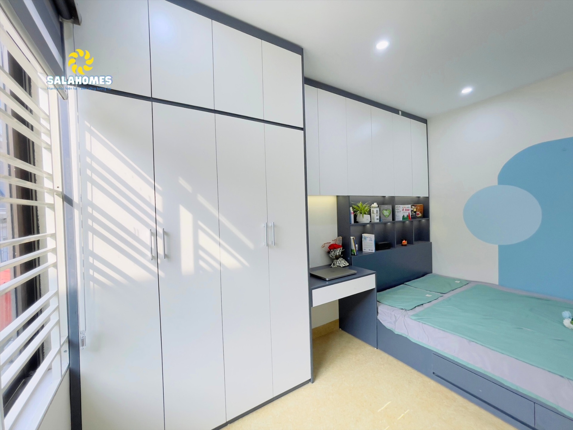 Phòng trọ 1 Phòng ngủ 35m2 tại Salahomes Hạ Yên Quyết - Cầu Giấy - Góc làm việc