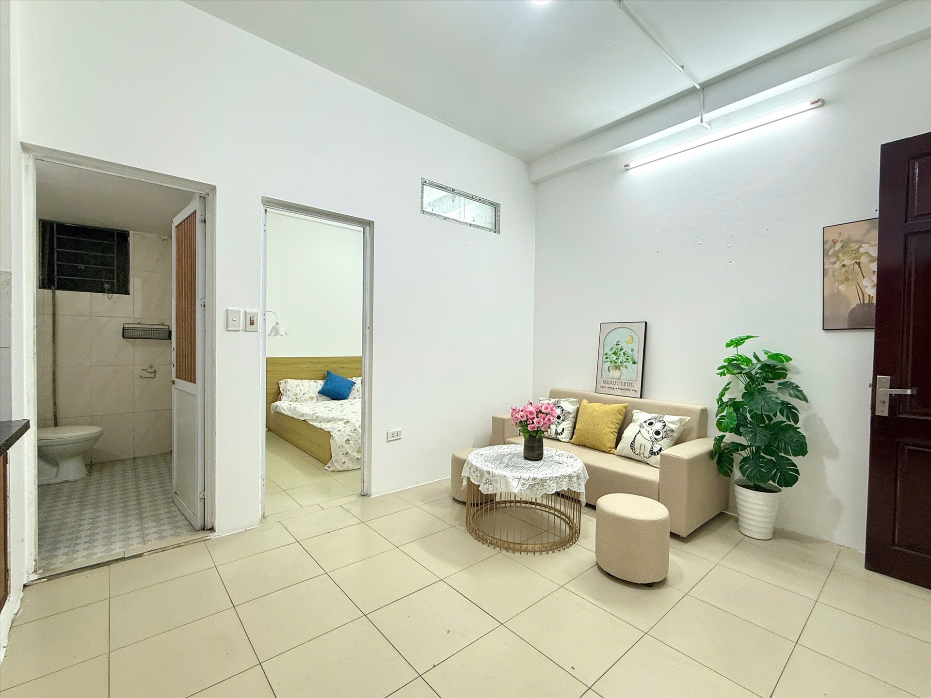 Phòng trọ 1 Phòng ngủ 40m2 tại Timehouse 3 Mỹ Đình - Nam Từ Liêm - Phòng khách