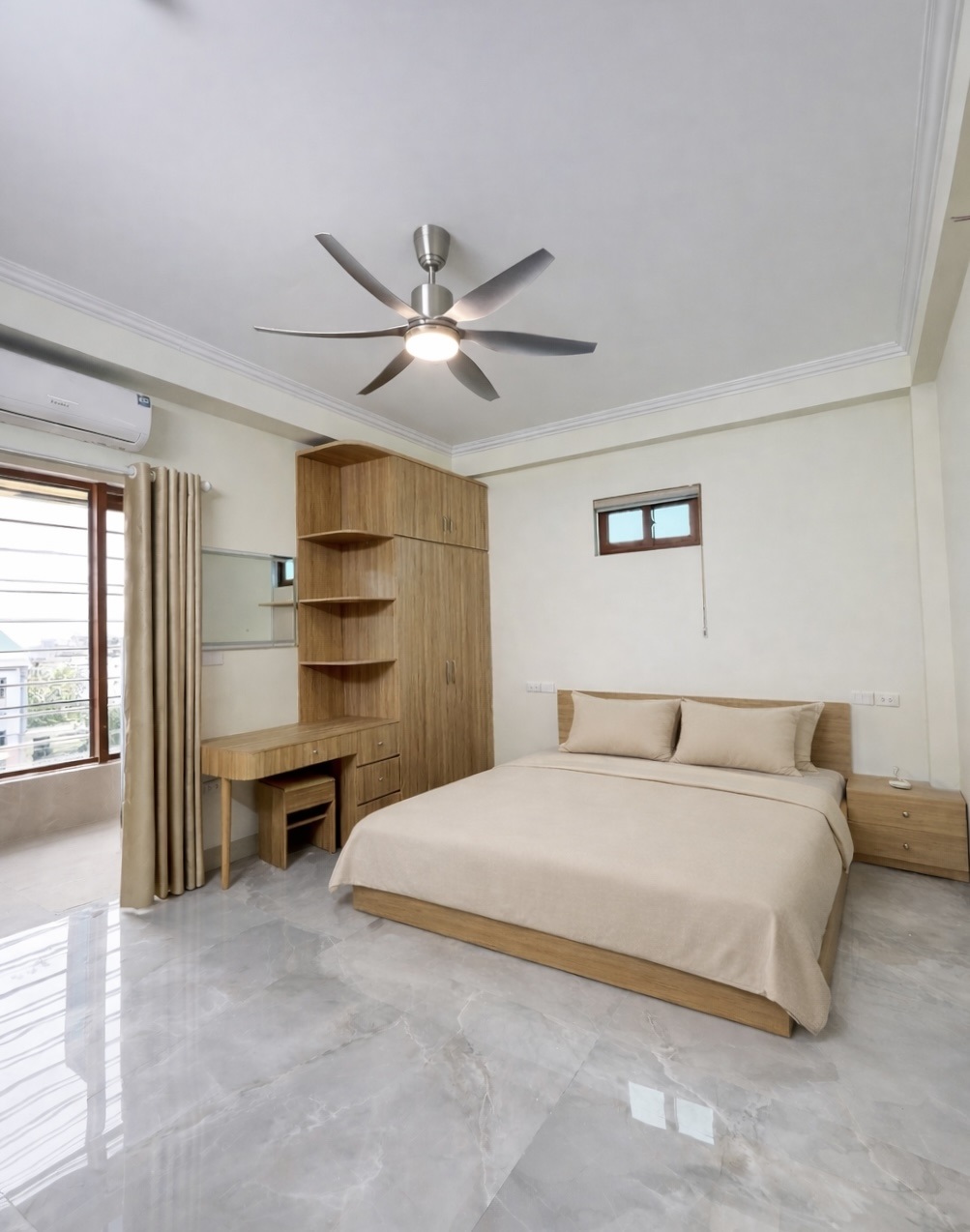 Phòng trọ Studio 33m2 tại Lvory Apartment Nguyễn Văn Giáp - Nam Từ Liêm  - Phòng ngủ