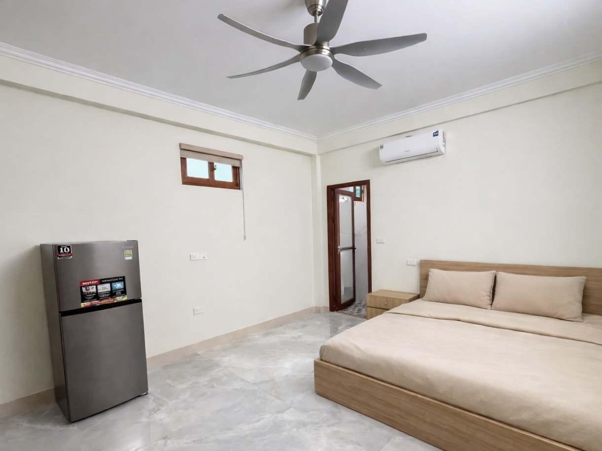 Phòng trọ Studio 23m2 tại Lvory Apartment Nguyễn Văn Giáp - Nam Từ Liêm  - Phòng ngủ