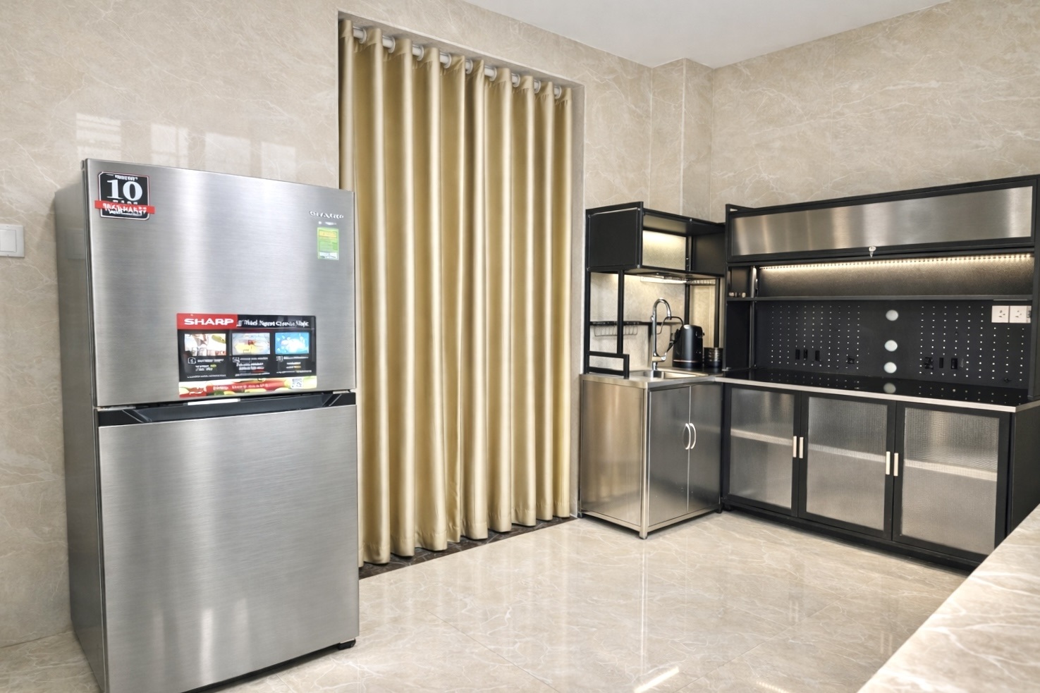 Phòng trọ Studio 33m2 tại Lvory Apartment Nguyễn Văn Giáp - Nam Từ Liêm  - Phòng bếp