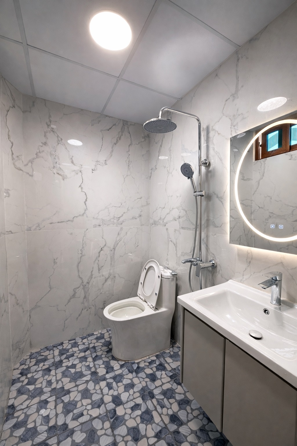 Phòng trọ Studio 33m2 tại Lvory Apartment Nguyễn Văn Giáp - Nam Từ Liêm  - Phòng tắm