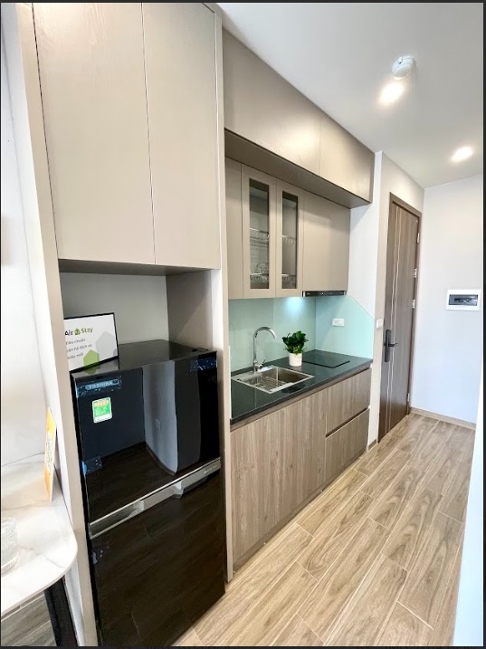 Phòng trọ Studio 30m2 tại Airstay 1 Lê Thanh Nghị - Hai Bà Trưng  - Phòng bếp