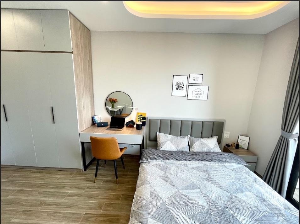 Phòng trọ Studio 30m2 tại Airstay 1 Lê Thanh Nghị - Hai Bà Trưng  - Phòng ngủ
