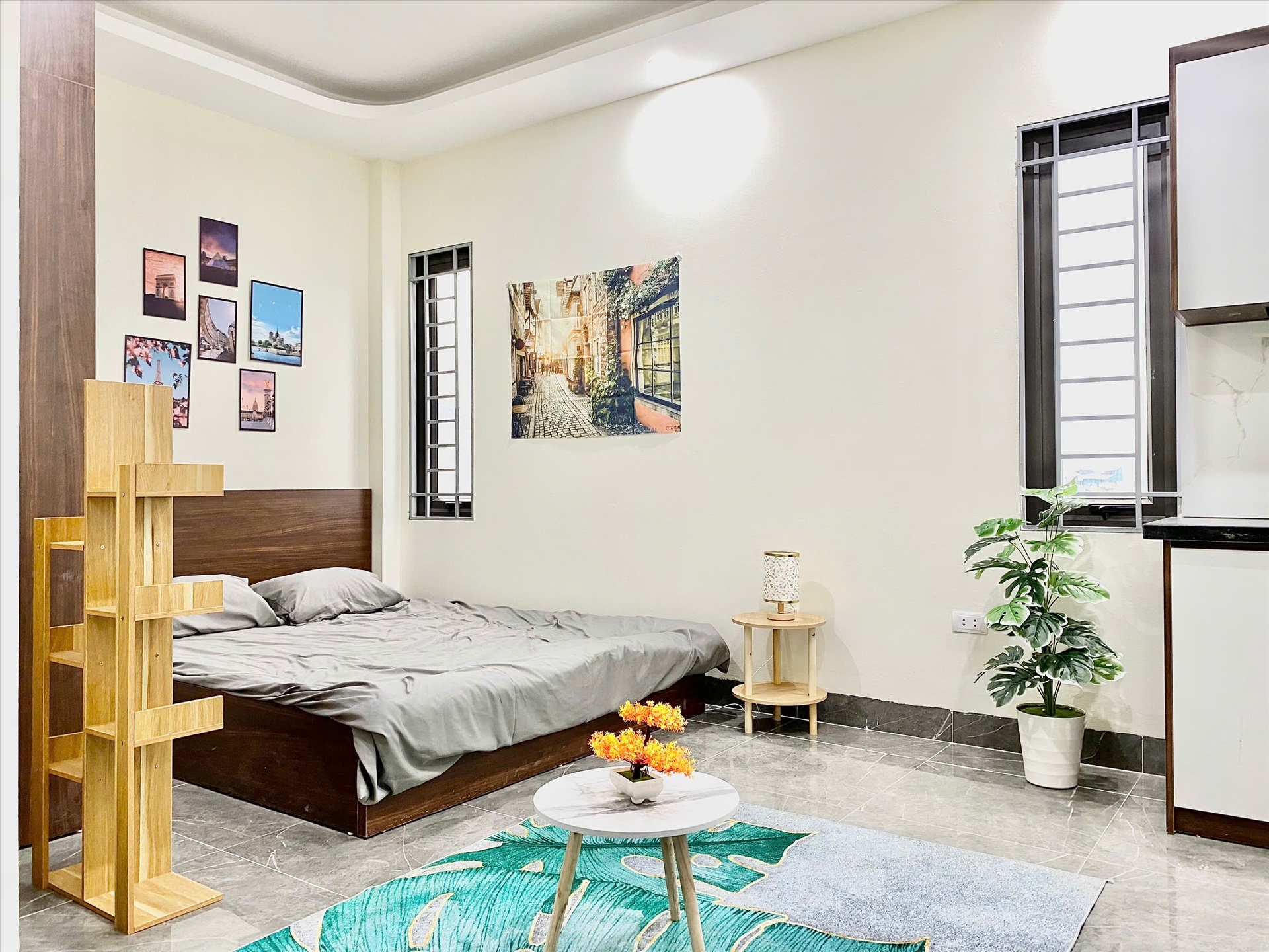 Phòng trọ Studio 25m2 tại Funhome 7 Lĩnh Nam - Hoàng Mai - Phòng ngủ