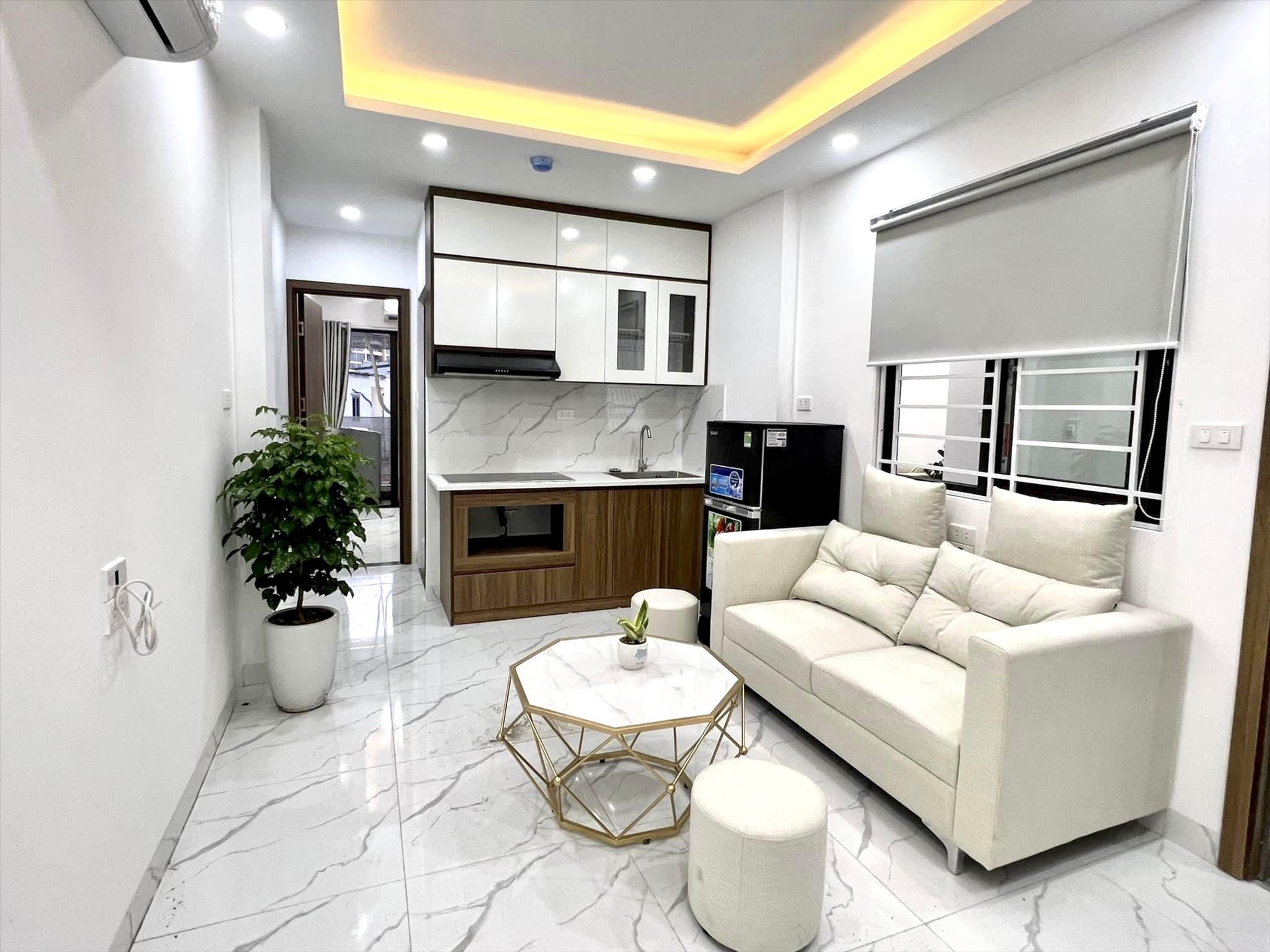 Phòng trọ 2 Phòng ngủ 40m2 tại TC Home Lạc Long Quân - Tây Hồ - Phòng khách