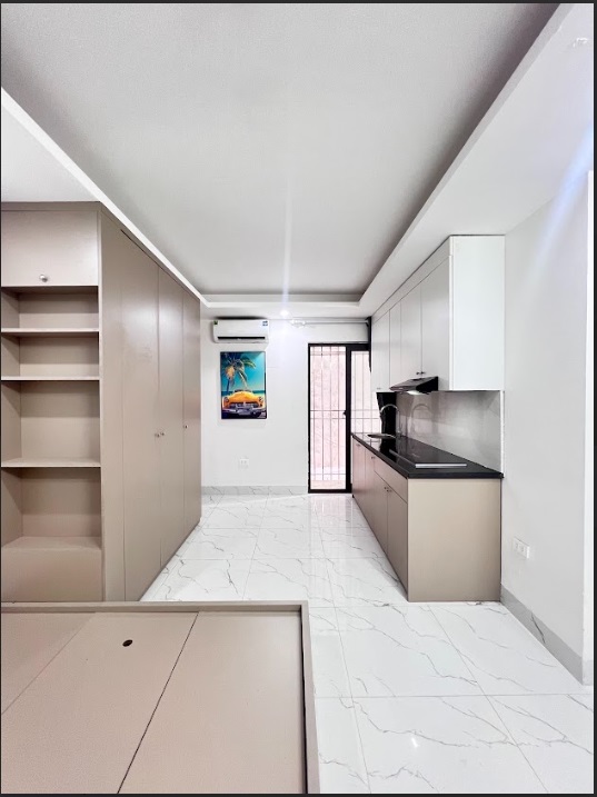 Phòng trọ Studio 25m2 tại QM Housing Apartment Phú Đô - Nam Từ Liêm - Phòng bếp