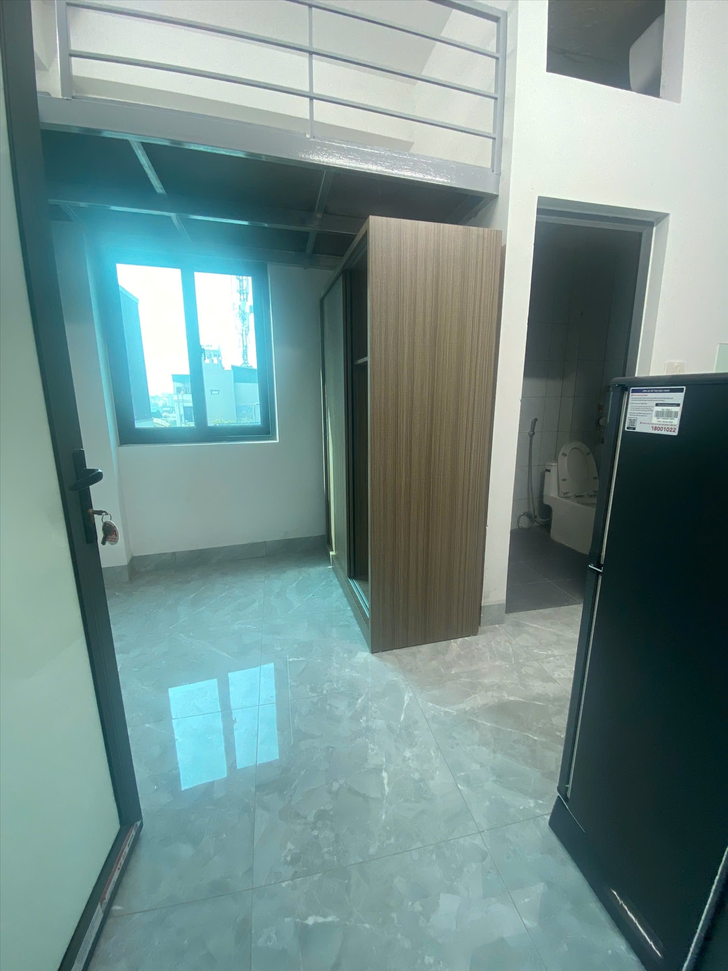 Phòng trọ Duplex 14m2 tại CT House Bùi Xương Trạch - Thanh Xuân - Phòng khách