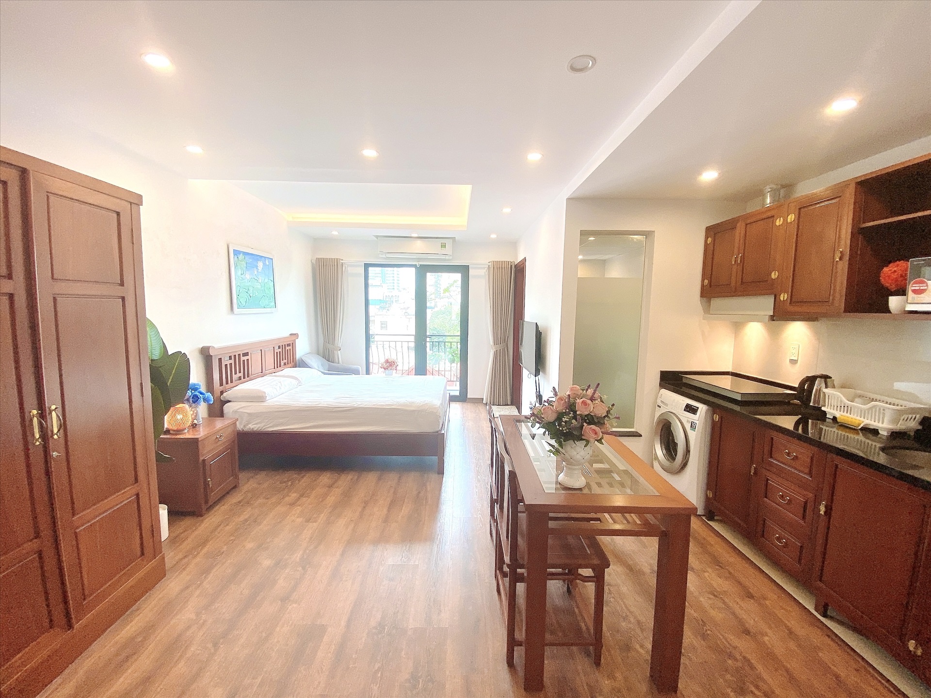 Phòng trọ Studio 35m2 tại Blue Homes Phan Đình Phùng - Ba Đình - Phòng ngủ