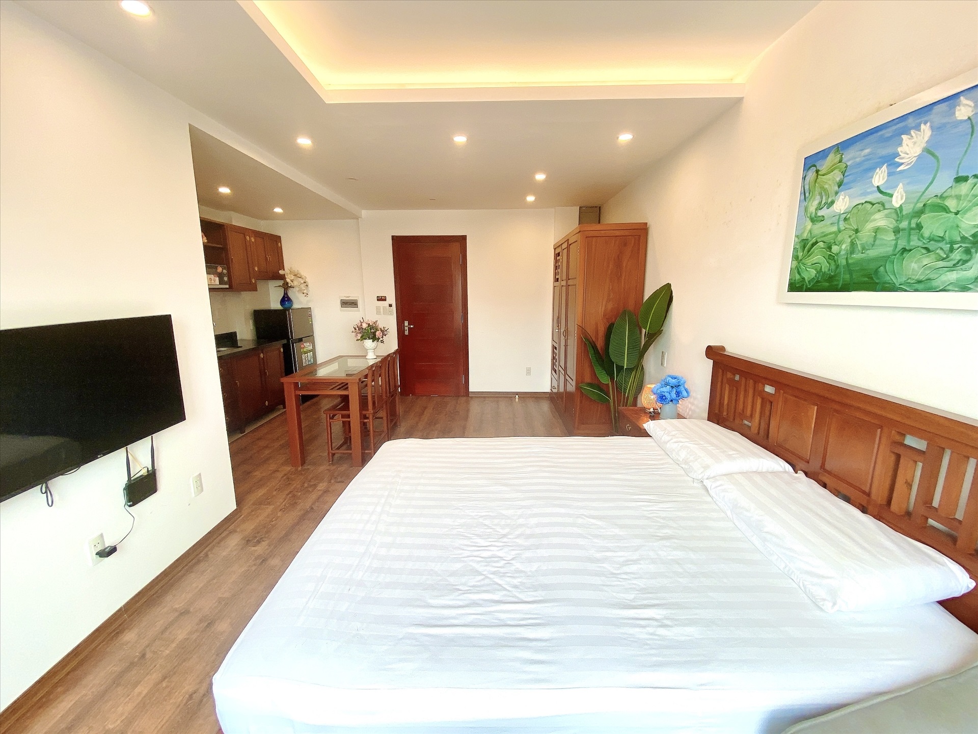 Phòng trọ Studio 35m2 tại Blue Homes Phan Đình Phùng - Ba Đình - Phòng ngủ