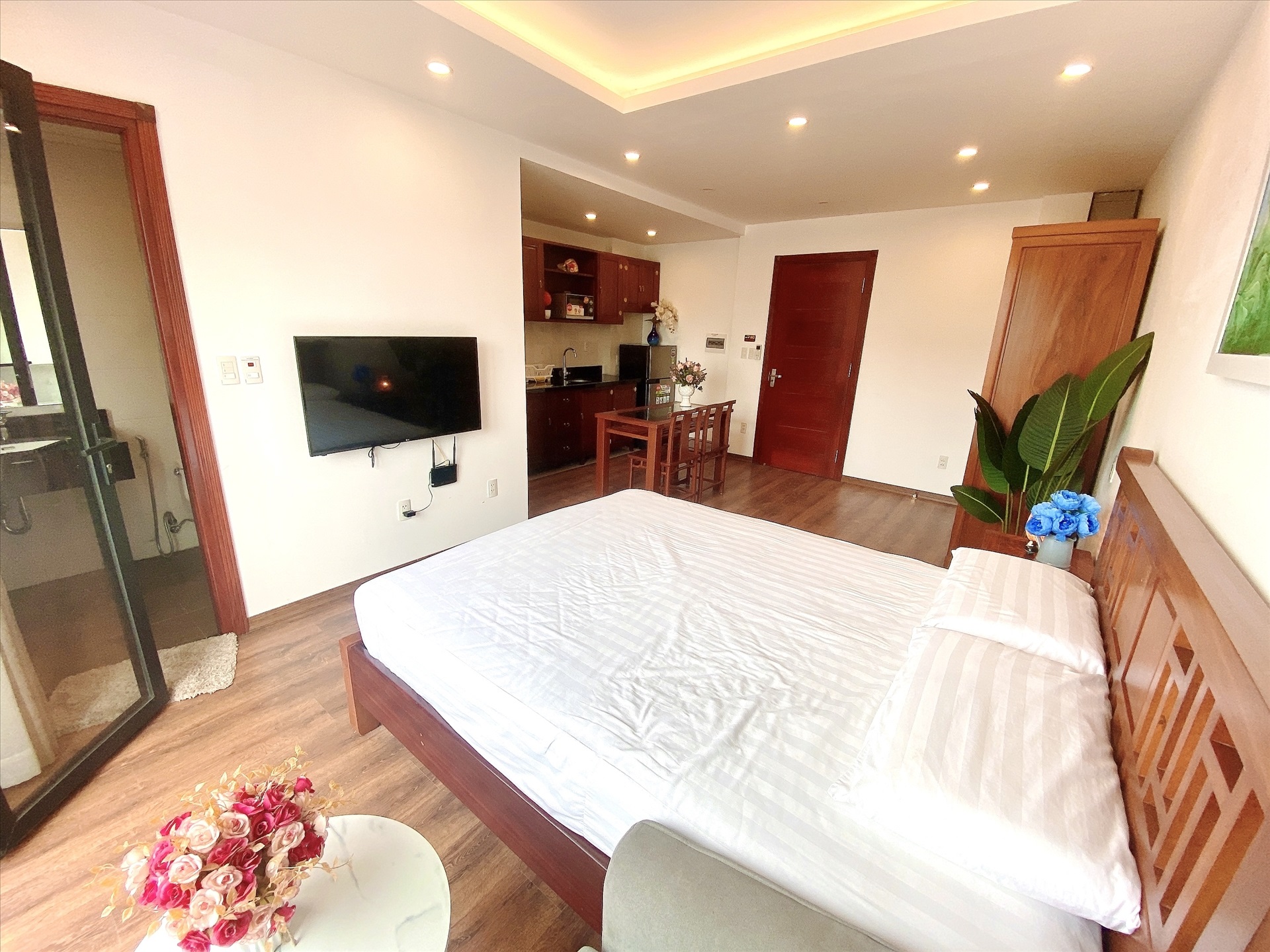 Phòng trọ Studio 35m2 tại Blue Homes Phan Đình Phùng - Ba Đình - Phòng ngủ