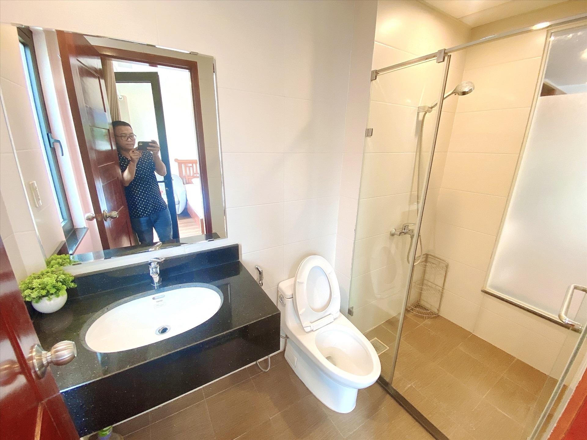 Phòng trọ Studio 35m2 tại Blue Homes Phan Đình Phùng - Ba Đình - Phòng tắm