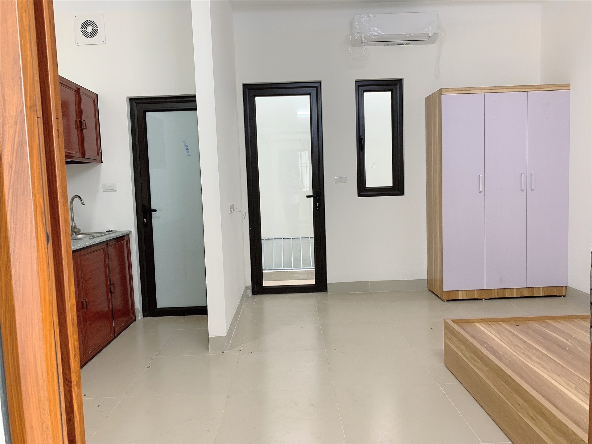 Phòng trọ Studio 30m2 tại AT Dương Quảng Hàm - Cầu Giấy - Phòng ngủ