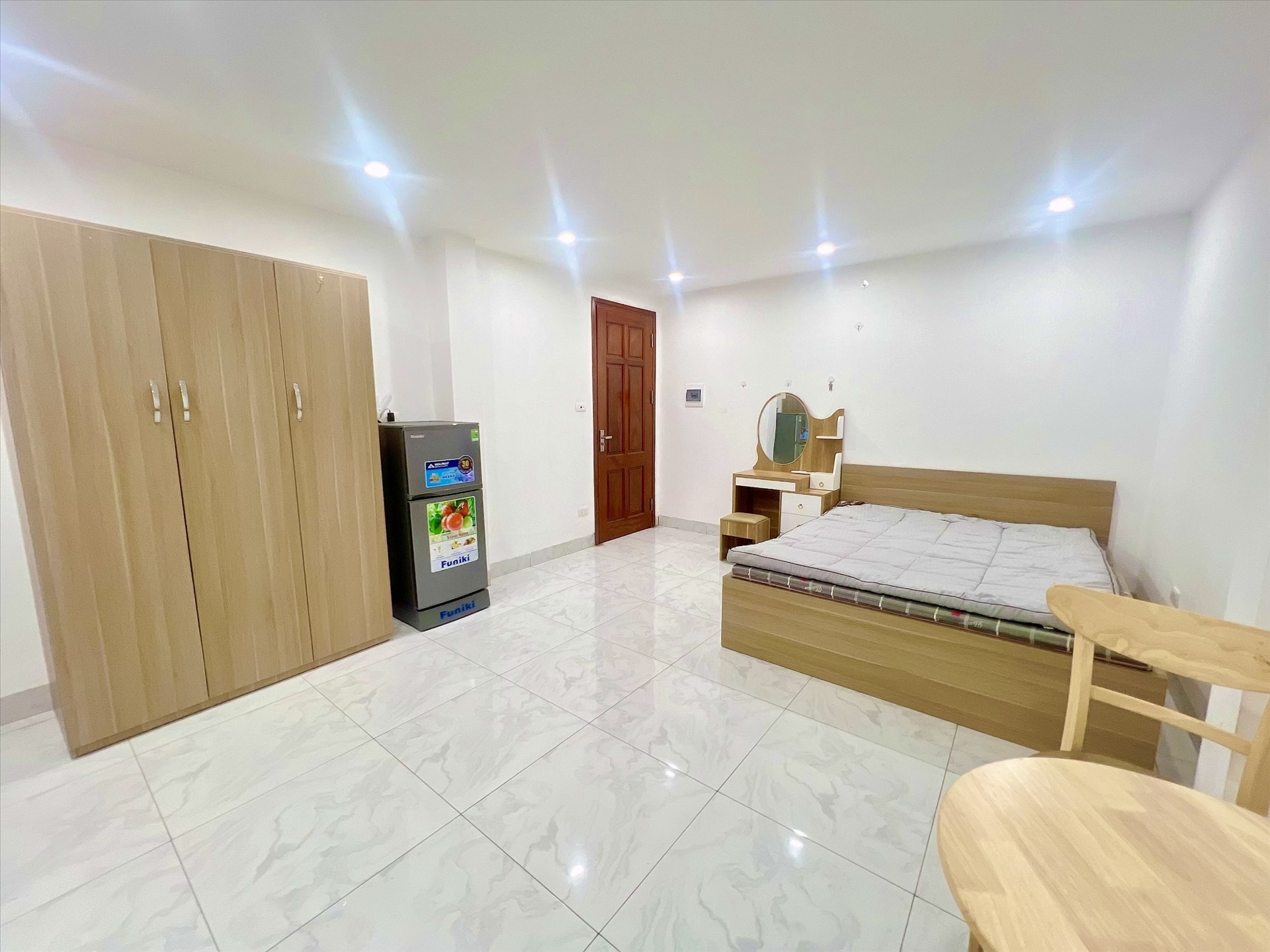 Phòng trọ Studio 30m2 tại AT Home Nguyễn Ngọc Vũ - Cầu Giấy - Phòng ngủ