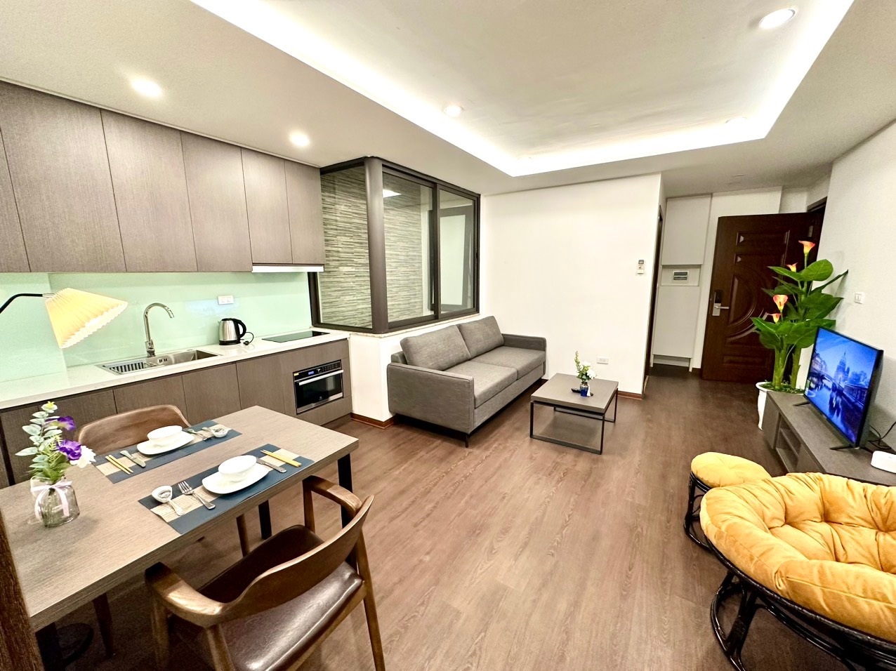 Phòng trọ 1 Phòng ngủ 50m2 tại Blue Homes Nguyễn Đình Thi - Tây Hồ - Phòng bếp