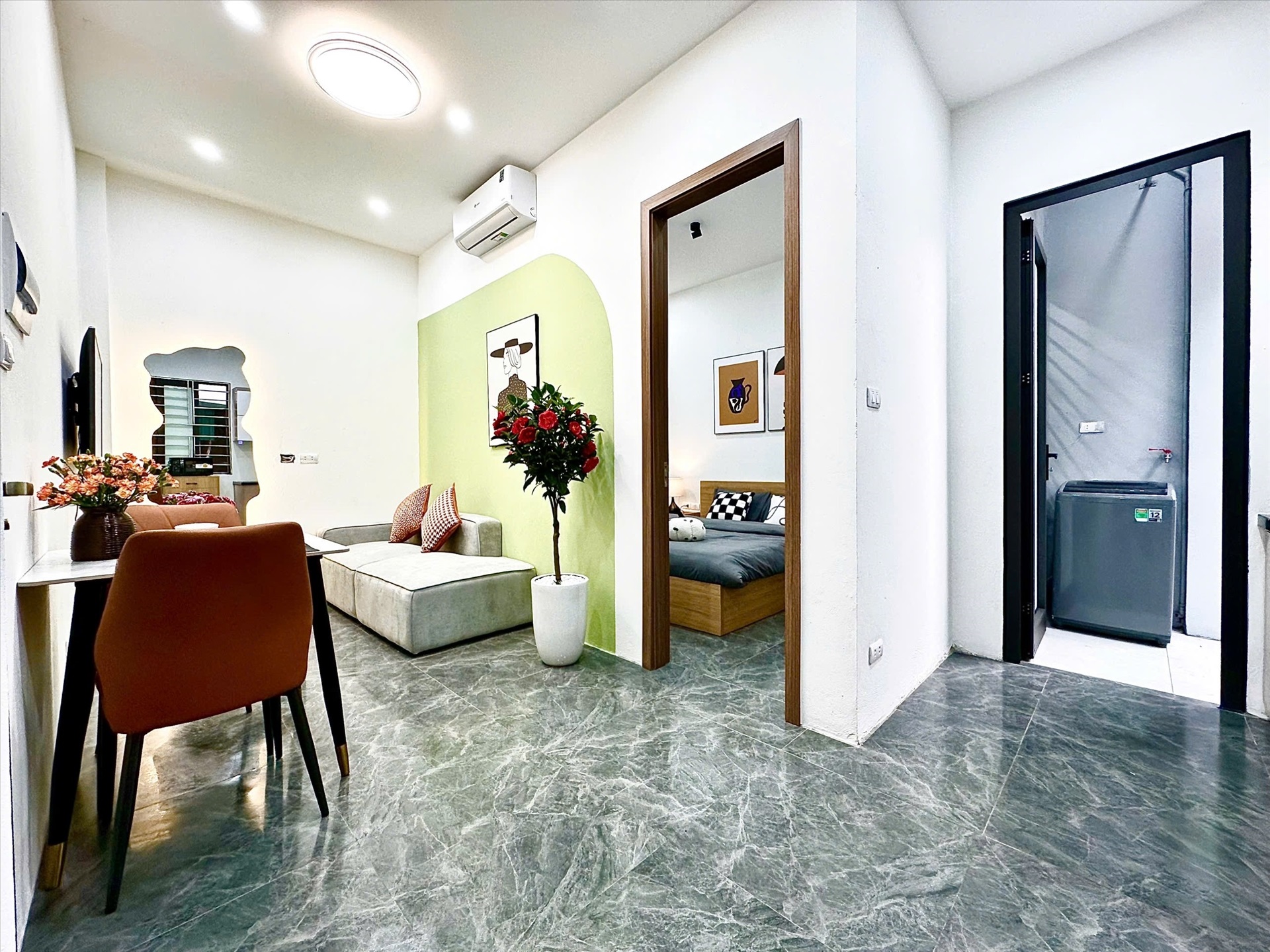 Phòng trọ 1 Phòng ngủ 45m2 tại Blue Homes 2 Đào Tấn - Ba Đình - Phòng khách