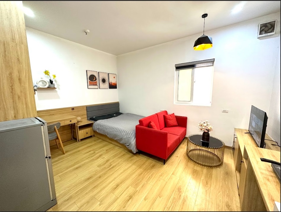Phòng trọ Studio 25m2 tại Blue Homes Linh Lang - Ba Đình - Phòng khách