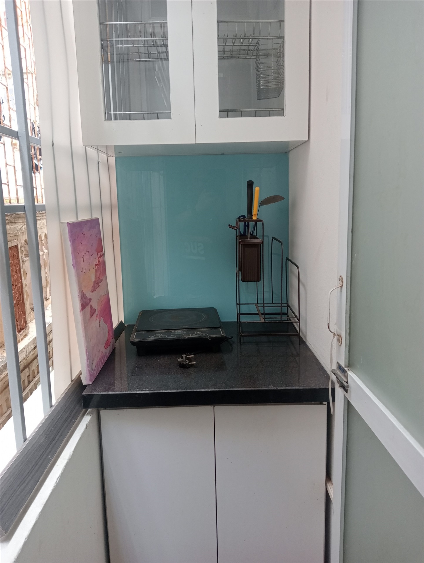 Phòng trọ Studio 25m2 tại AT Home Trường Chinh - Đống Đa - Phòng bếp