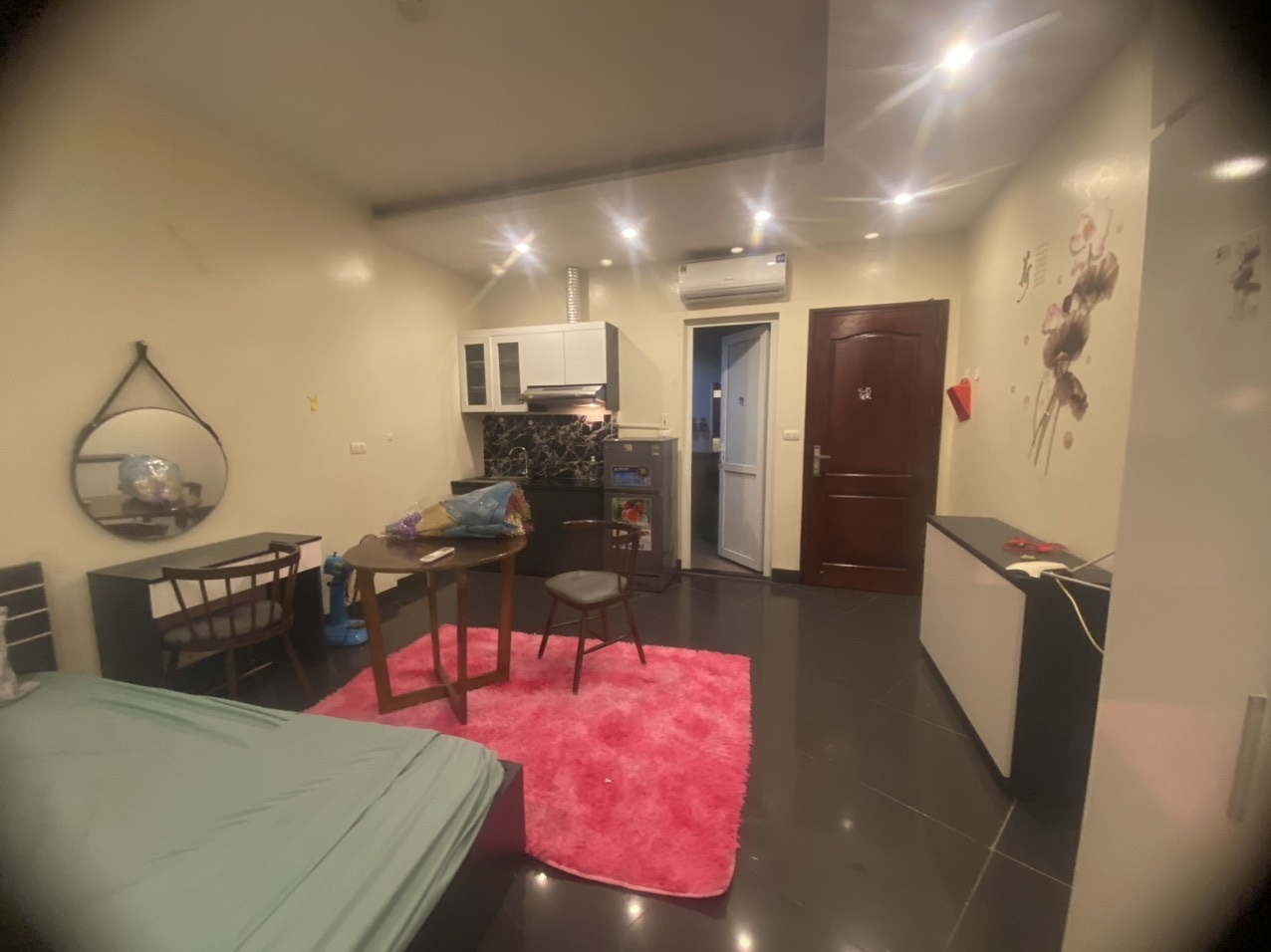 Phòng trọ Studio 25m2 tại Sunny  Apartment Hồng Hà - Hoàn Kiếm - Phòng khách