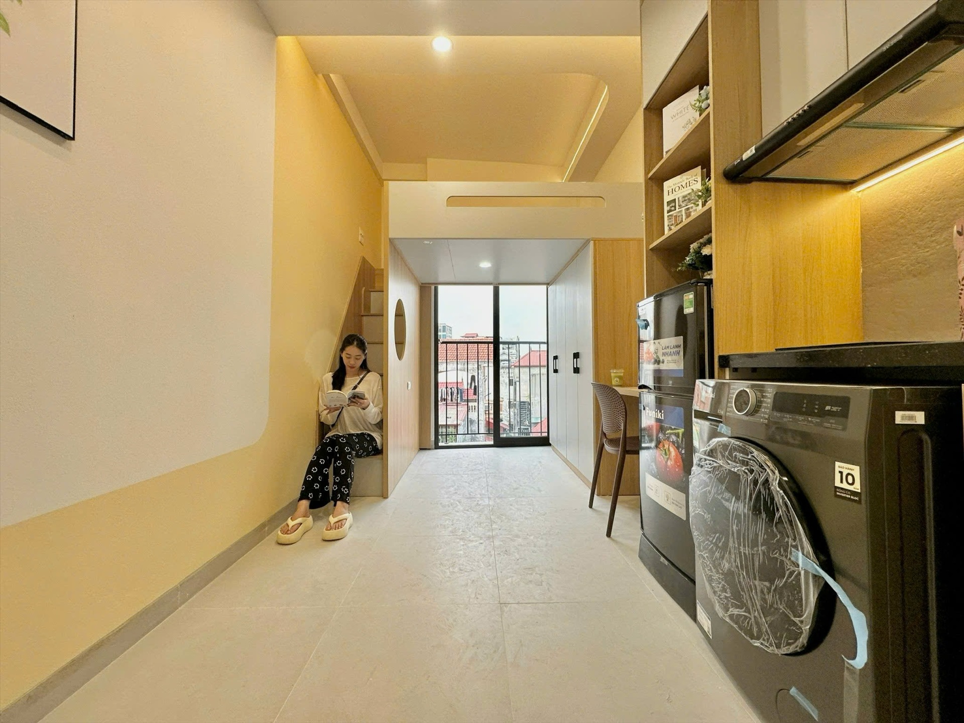 Phòng trọ Studio 20m2 tại AK Land Phạm Văn Đồng - Bắc Từ Liêm - Phòng ngủ