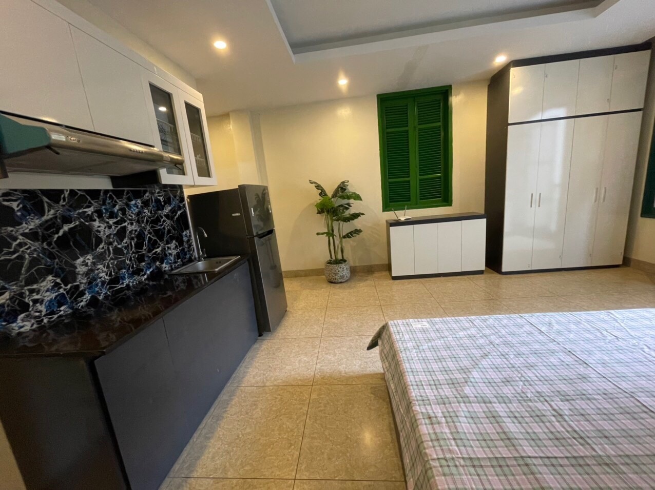Phòng trọ 1 Phòng ngủ 25m2 tại Sunny  Apartment Hồng Hà - Hoàn Kiếm - Phòng bếp