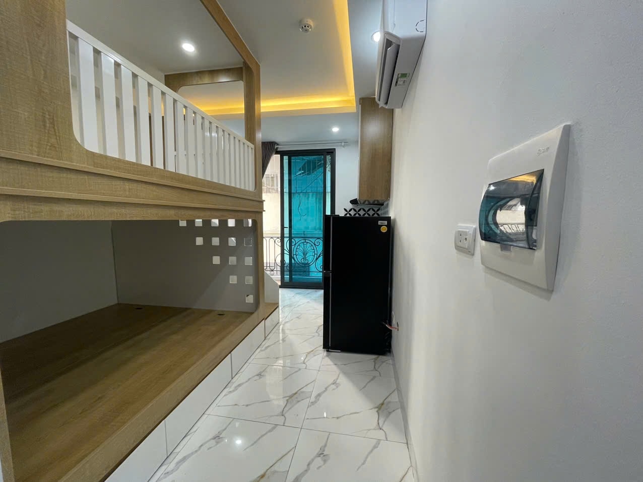 Phòng trọ Studio 25m2 tại Sunny Apartment Khương Đình - Thanh Xuân - Phòng khách