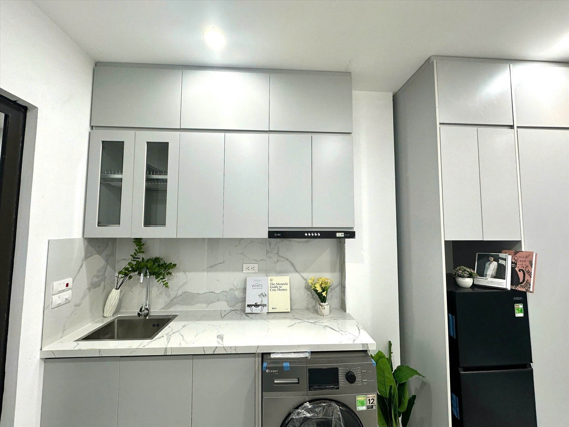 Phòng trọ Studio 20m2 tại AK Land Vũ Tông Phan - Thanh Xuân - Phòng bếp