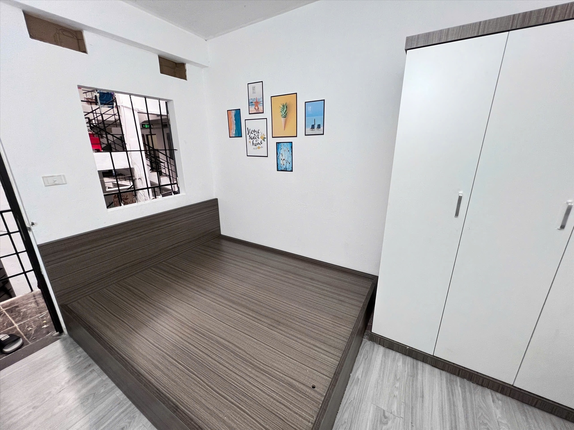 Phòng trọ Studio 20m2 tại AVHome Hoàng Quốc Việt - Cầu Giấy - Phòng ngủ