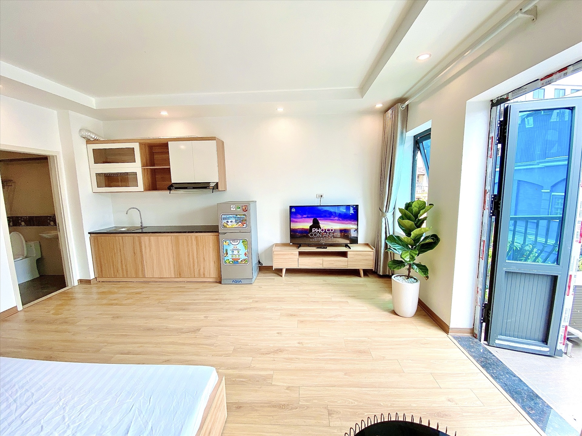Phòng trọ Studio 35m2 tại Blue Homes Linh Lang - Ba Đình - Phòng bếp