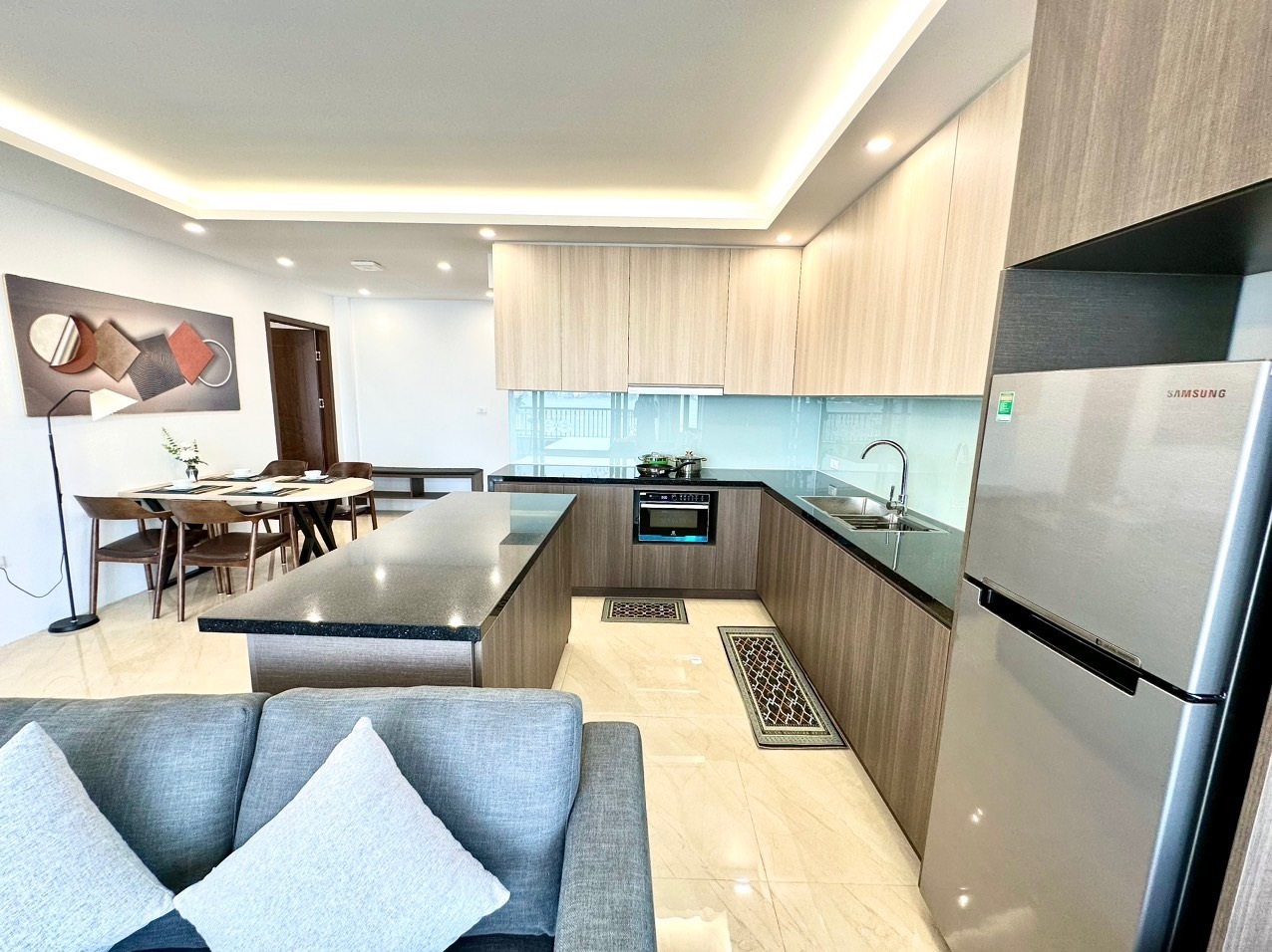 Phòng trọ 2 Phòng ngủ 100m2 tại Blue Homes Nguyễn Đình Thi - Tây Hồ - Phòng bếp