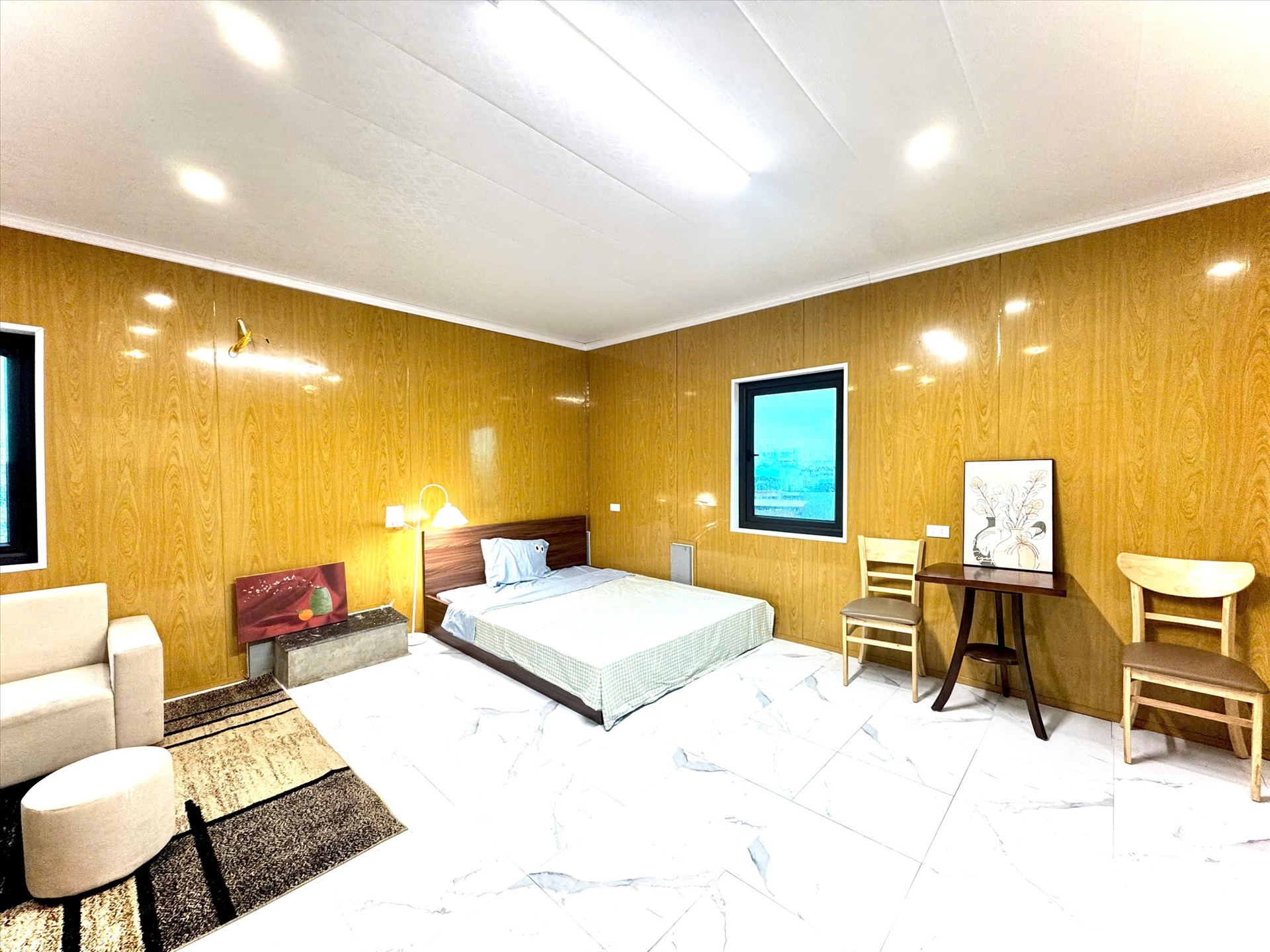 Phòng trọ Studio 35m2 tại Time House 4 Trần Cung - Bắc Từ Liêm - Phòng ngủ