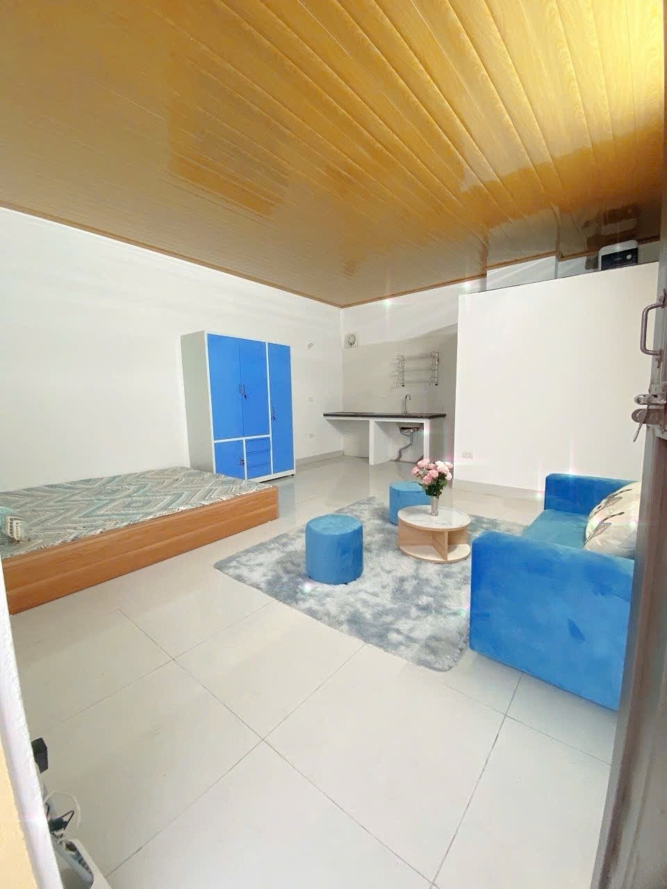 Phòng trọ Studio 30m2 tại Time House 1 Phú Diễn - Bắc Từ Liêm - Phòng khách