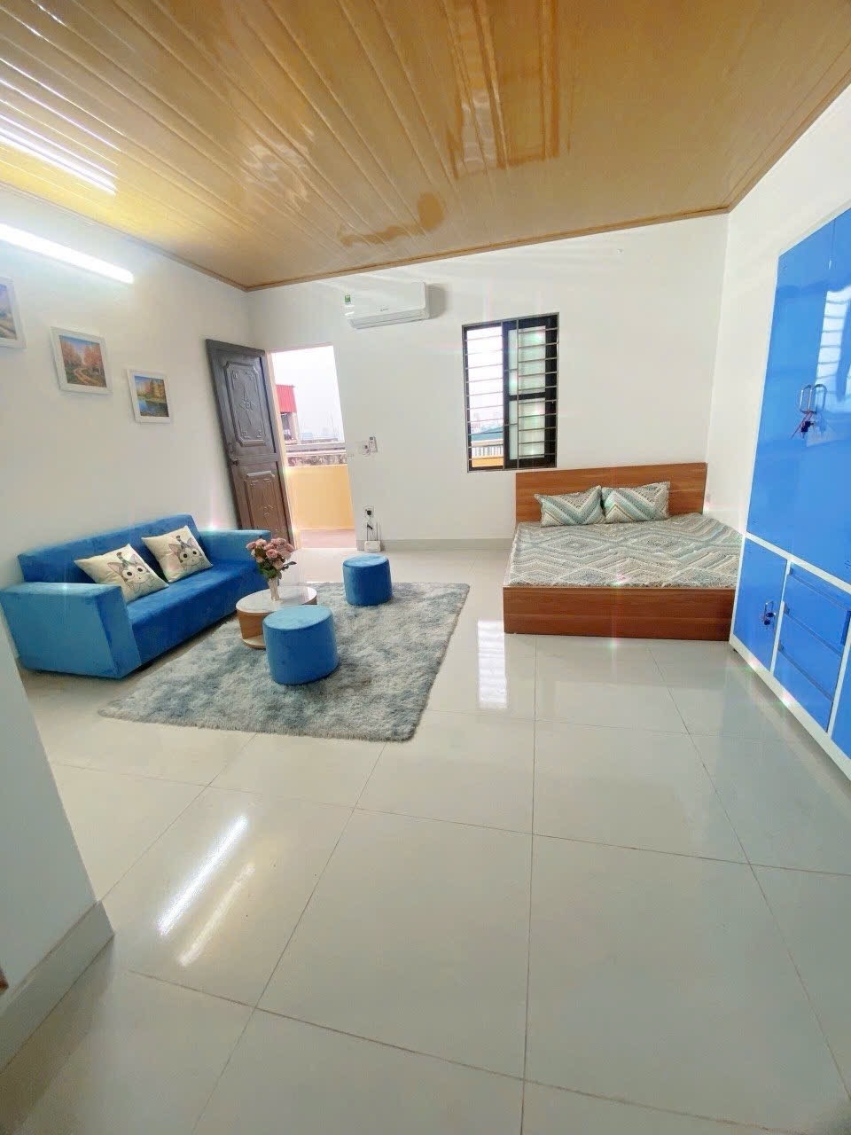 Phòng trọ Studio 30m2 tại Time House 1 Phú Diễn - Bắc Từ Liêm - Phòng khách