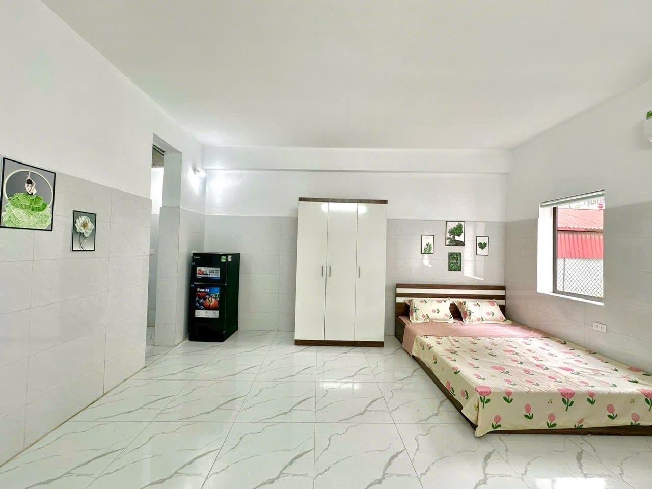 Phòng trọ Studio 30m2 tại Timehouse 2 Kiều Mai - Bắc Từ Liêm - Phòng ngủ