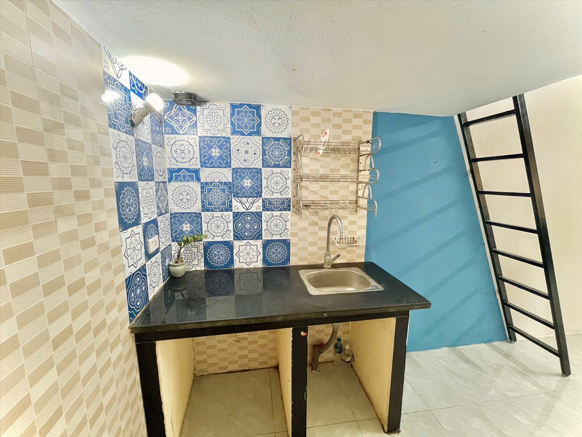 Phòng trọ Studio 30m2 tại Time House 1 Phú Diễn - Bắc Từ Liêm - Phòng bếp