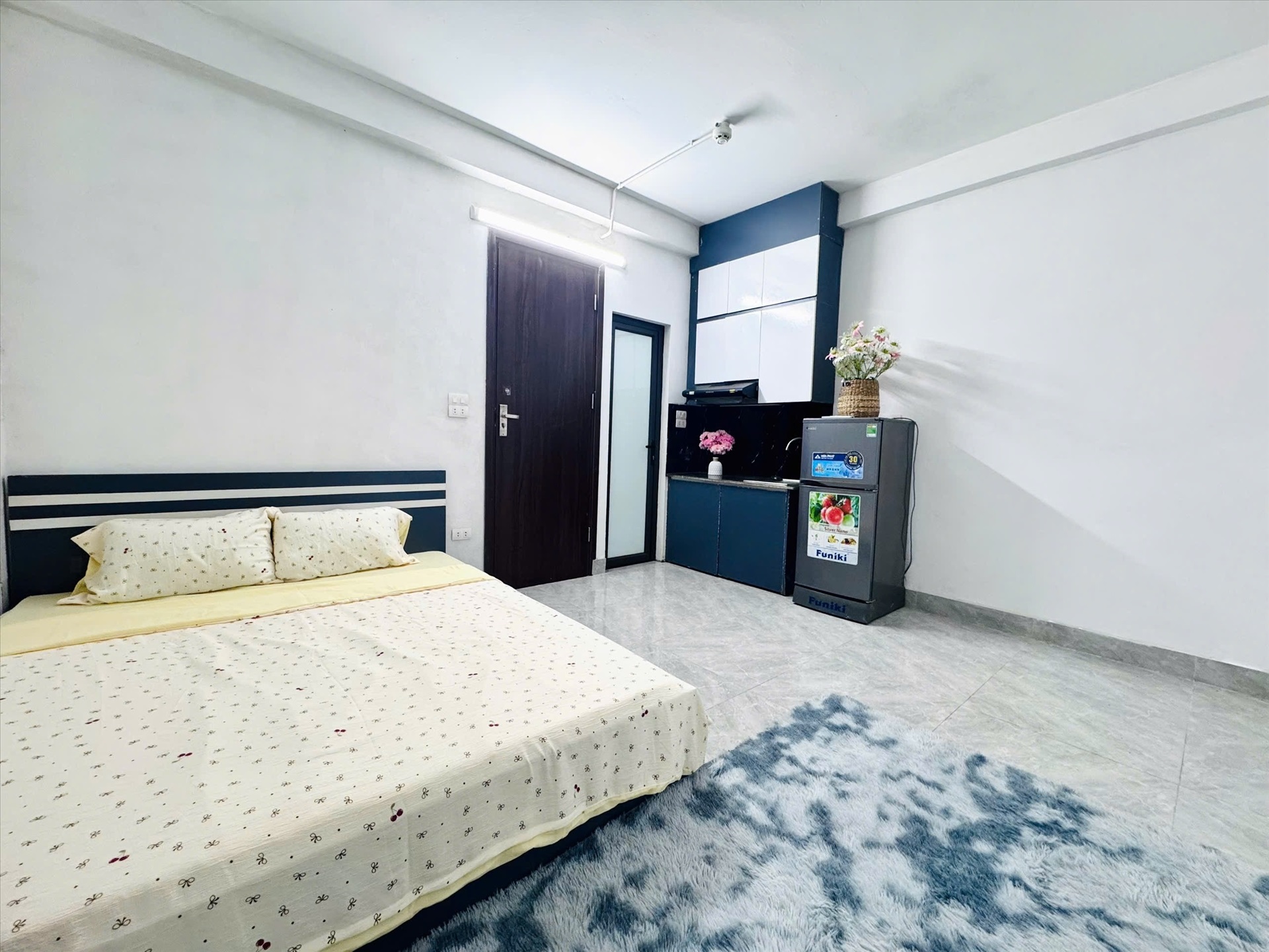 Phòng trọ Studio 25m2 tại Timehouse 6 Phú Mỹ - Nam Từ Liêm - Phòng ngủ