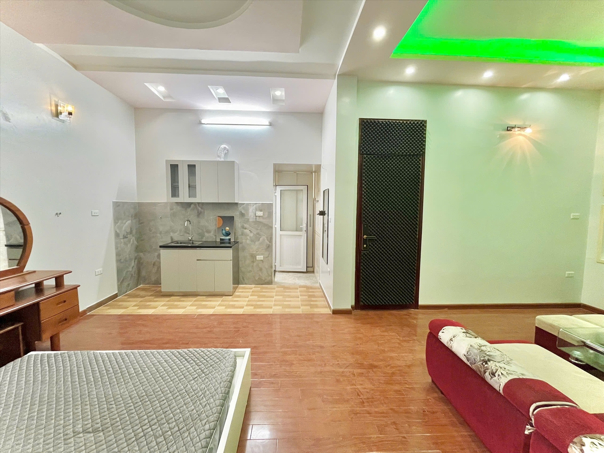 Phòng trọ Studio 25m2 tại Timehouse 3 Phú Mỹ - Nam Từ Liêm - Phòng bếp