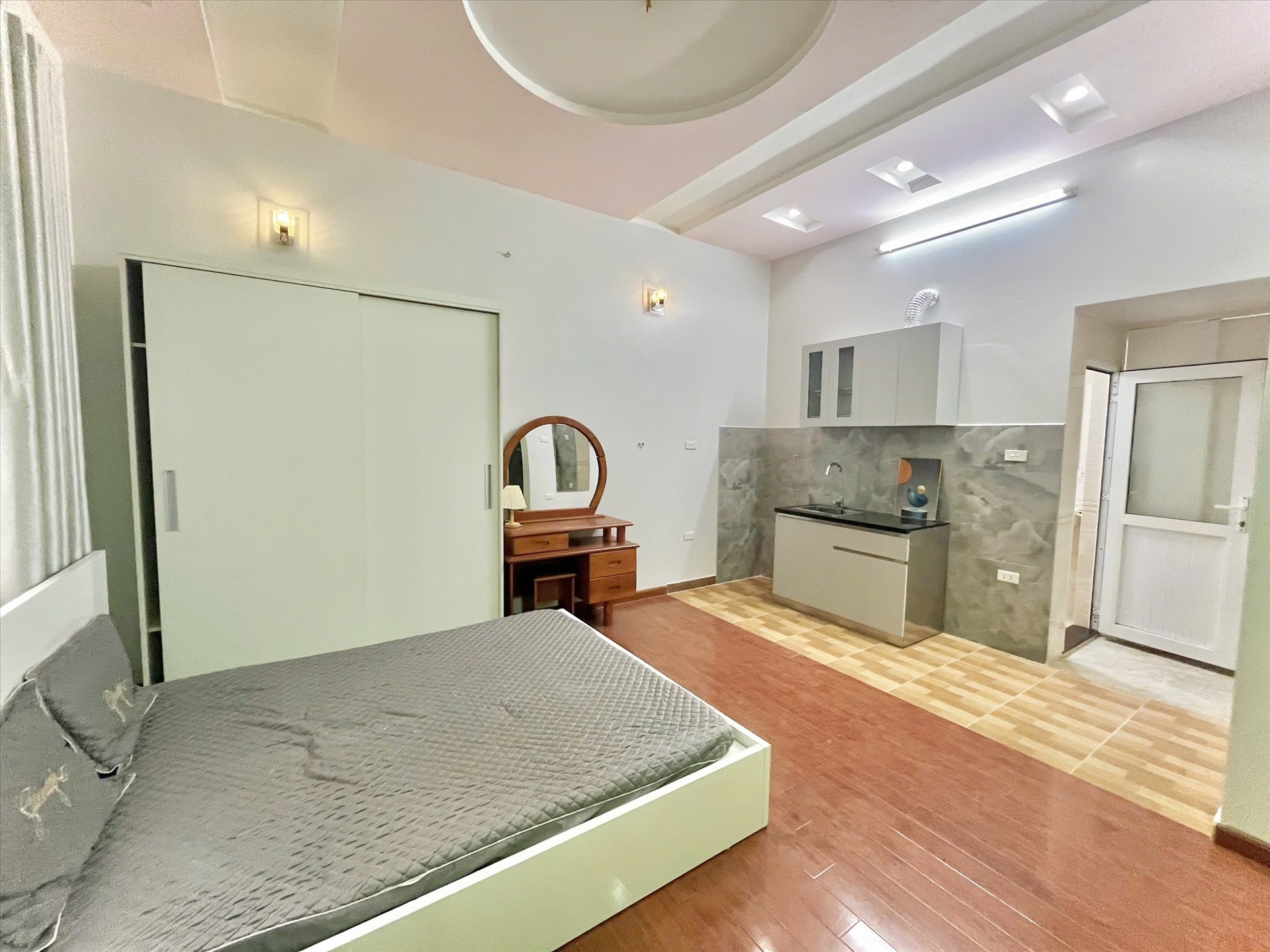 Phòng trọ Studio 25m2 tại Timehouse 3 Phú Mỹ - Nam Từ Liêm - Phòng ngủ