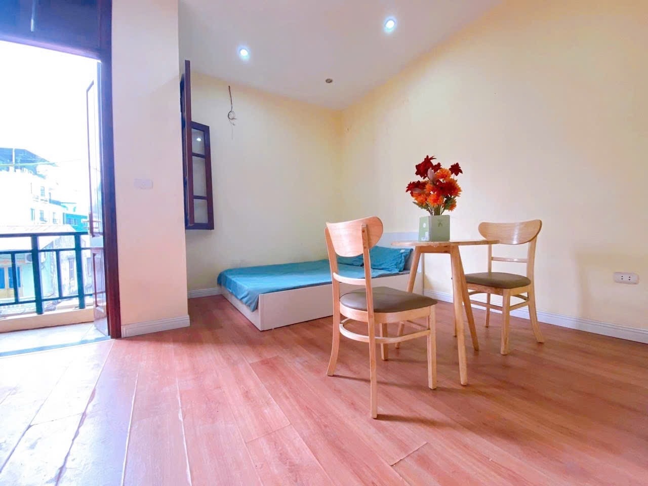 Phòng trọ Studio 25m2 tại Time House Âu Cơ - Tây Hồ - Phòng khách