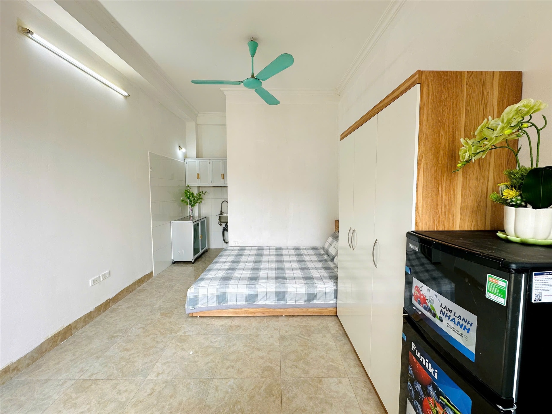 Phòng trọ Studio 20m2 tại TT House 1 Nguyễn Khánh Toàn - Cầu Giấy - Phòng ngủ