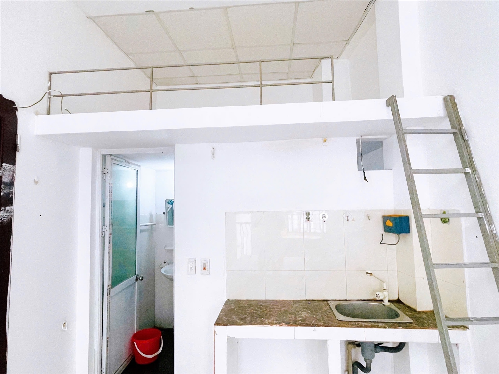 Phòng trọ Studio 25m2 tại Time House Phú Kiều - Bắc Từ Liêm - Phòng bếp